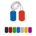 Aluminum Alloy Dog Tags w/ Key Chain